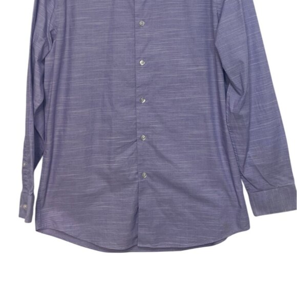 Apt 9 Regular Fit Button Up Dress Shirt Mens Medium Purple New - Picture 4 of 8